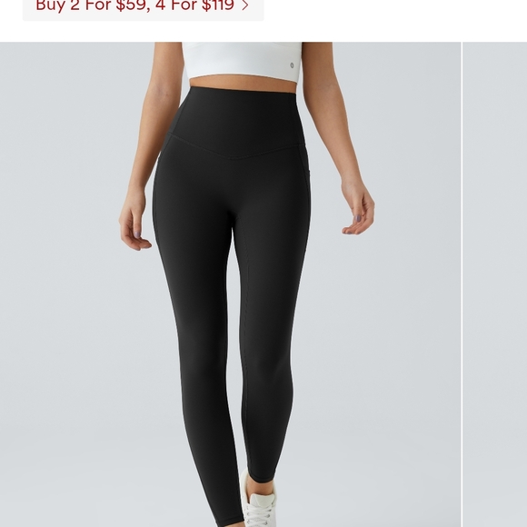 NWOT HALARA Black Full-Length Leggings - Picture 1 of 5